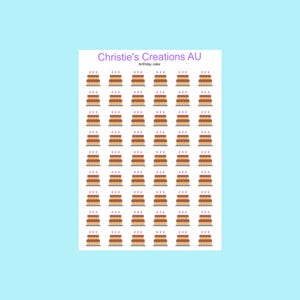 birthday cake icons - Multi Colour, Functional, Mini Icons, Small Icons, Planner Sticker Icons, Planner Icons