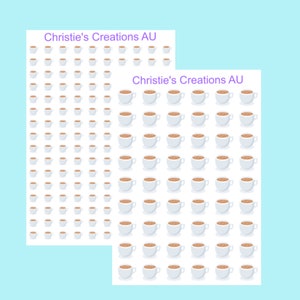 coffee cup icons - Multi Colour, Functional, Mini Icons, Small Icons, Planner Sticker Icons, Planner Icons