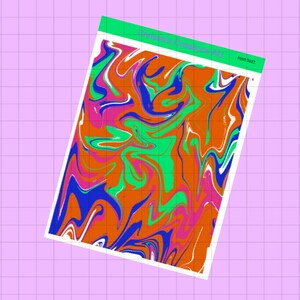 neon buzz - Full Weekly Kit, Vertical Planner Sticker Kit, Functional Stickers, A La carte, Build a kit
