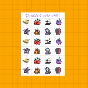 Halloween Deco   Multi Colour, Functional, Mini Icons, Small Icons, Planner Sticker Icons, Planner Icons