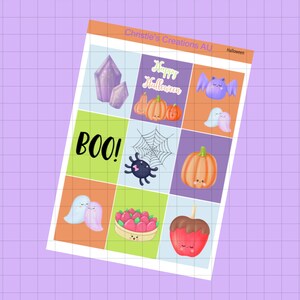 halloween - Full Weekly Kit, Vertical Planner Sticker Kit, Functional Stickers, A La carte, Build a kit