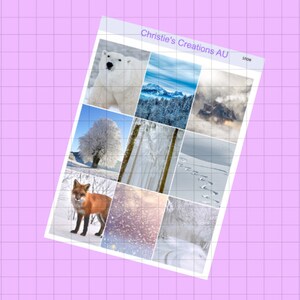 snow - full Kit, Vertical Planner Sticker Kit, Functional Stickers, A La carte, Build a kit