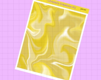 gold swirl - Planner Stickers, Standard Vertical Weekly Kit, Erin Condren Weekly Kit Stickers, ECLP Vertical Kit, Journaling Stickers