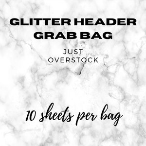 Glitter Headers grab bag, mystery grab bag, sticker set, planner stickers, bullet journal