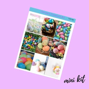 Ostereier - Mini Kit, vertikale Planer Aufkleber Kit, Funktionale Aufkleber, A La Carte, Bau ein Kit