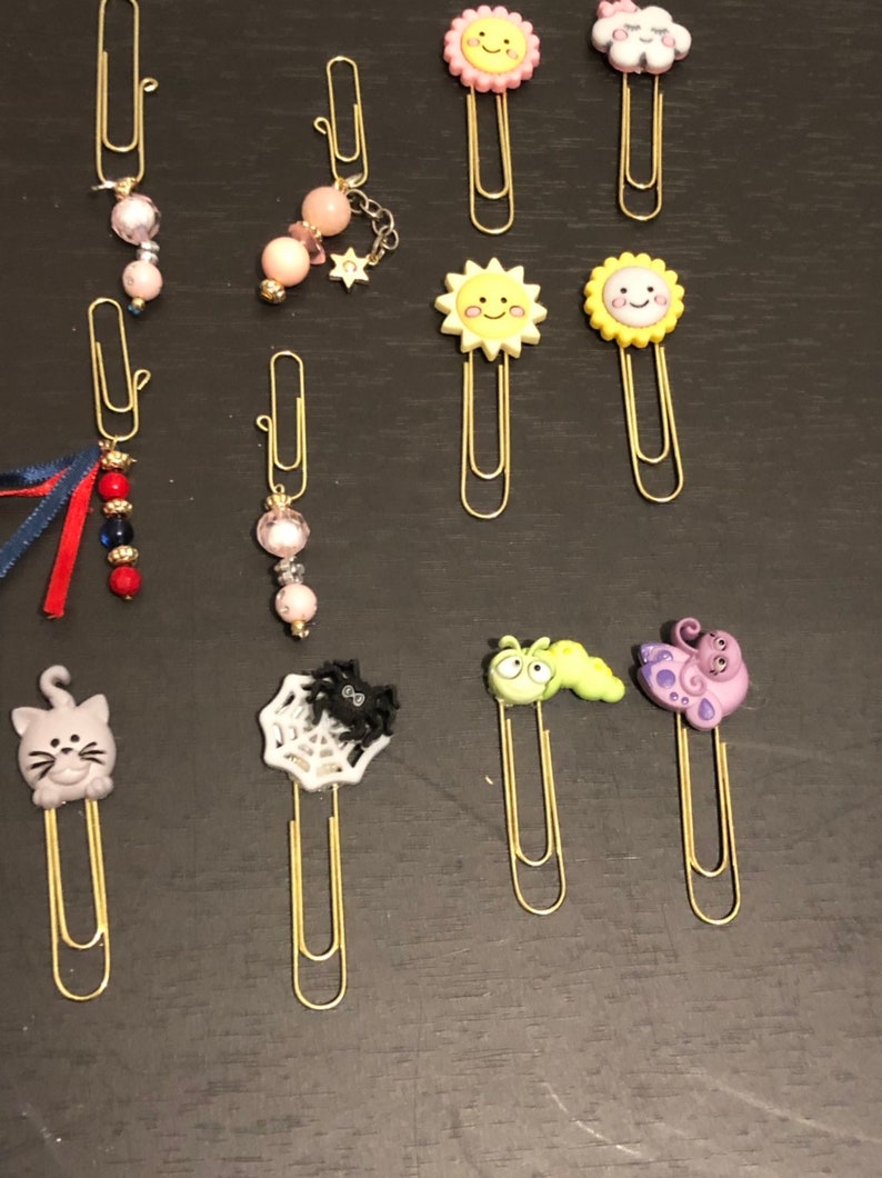 Planner Paper Clips Planner Charms Dangle Charms Planner Etsy