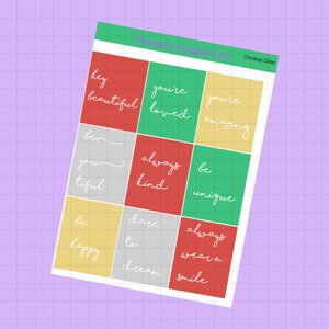 christmas glitter - Full Weekly Kit, Vertical Planner Sticker Kit, Functional Stickers, A La carte, Build a kit