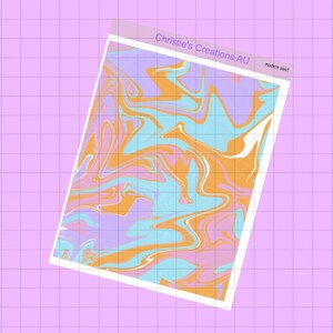 modern swirl - Full Weekly Kit, Vertical Planner Sticker Kit, Functional Stickers, A La carte, Build a kit
