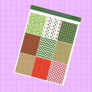christmas 2 - Full Weekly Kit, Vertical Planner Sticker Kit, Functional Stickers, A La carte, Build a kit