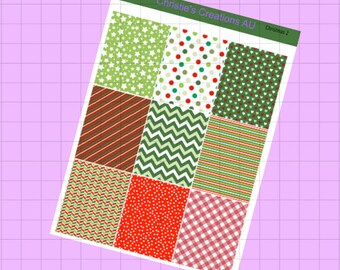 christmas 2 - Planner Stickers, Standard Vertical Weekly Kit, Erin Condren Weekly Kit Stickers, ECLP Vertical Kit, Journaling Stickers