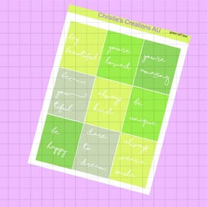 Amor propio ecológico: kit de vista semanal, kit de planificador, kit de pegatinas, kit de pegatinas semanales, planificador de nubes, planificador de inserción, Kikki K, planificador vertical