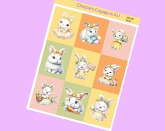 adorable easter - Planner Stickers, Standard Vertical Weekly Kit, Erin Condren Weekly Kit Stickers, ECLP Vertical Kit, Journaling Stickers