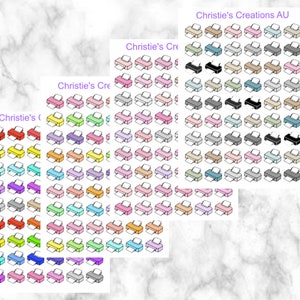 Drucker Symbole - Mehrfarbig, funktional, Mini-Symbole, kleine Symbole, Planer-Aufkleber-Symbole, Planer-Symbole
