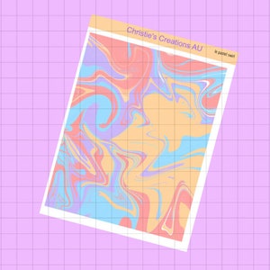 le pastel swirl - Full Weekly Kit, Vertical Planner Sticker Kit, Functional Stickers, A La carte, Build a kit