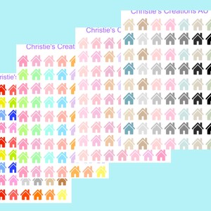 house icons - Multi Colour, Functional, Mini Icons, Small Icons, Planner Sticker Icons, Planner Icons