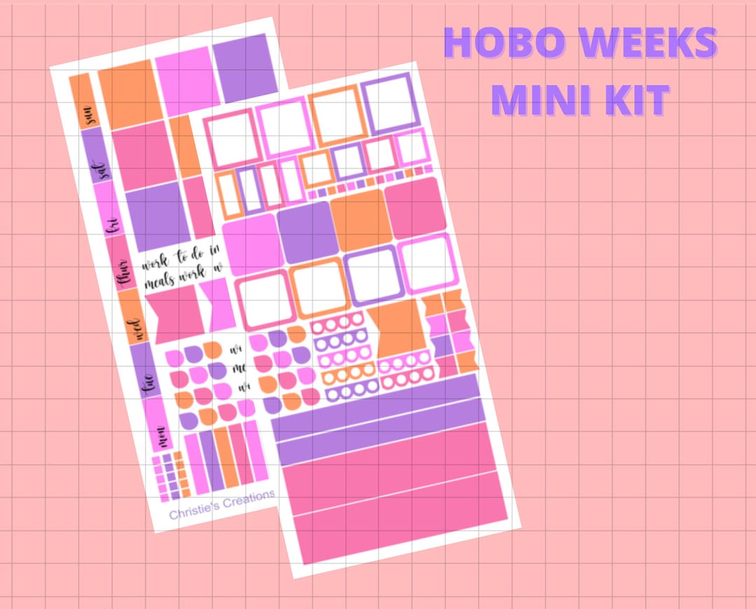 Hobonichi Weeks Mini Kit - Planner Stickers, Bullet Journal Stickers ...
