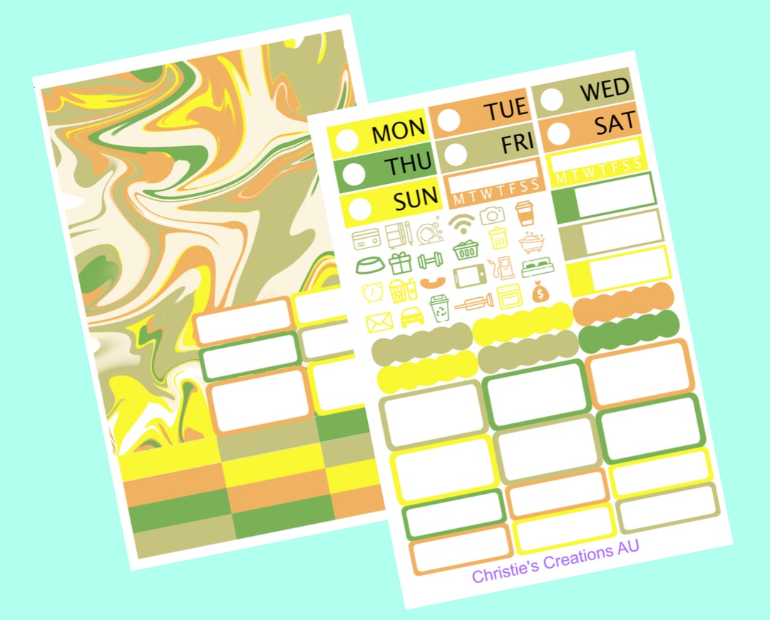 Sticker For Clever Clever - Sticker Planner Kit, Mini Sticker Kit, Standard Vertical Kit ...