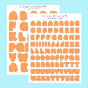 bubble letters - Multi Colour, Functional, Mini Icons, Small Icons, Planner Sticker Icons, Planner Icons