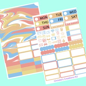 modern - Sticker Planner Kit, Mini Sticker Kit, Standard Vertical Kit, Planner Stickers, B6 Sticker Kit