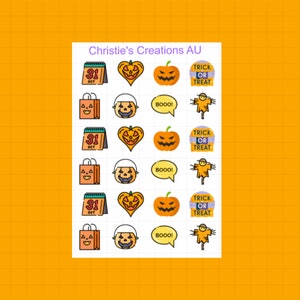 Halloween Deco   Multi Colour, Functional, Mini Icons, Small Icons, Planner Sticker Icons, Planner Icons