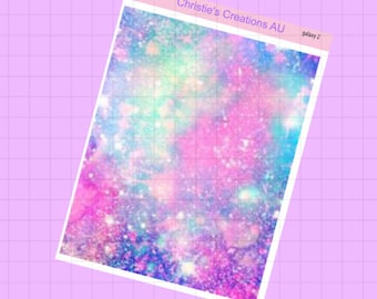 galaxy 2 - Planner Stickers, Standard Vertical Weekly Kit, Erin Condren Weekly Kit Stickers, ECLP Vertical Kit, Journaling Stickers