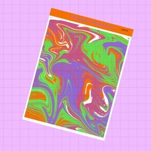swirl 01 - Full Weekly Kit, Vertical Planner Sticker Kit, Functional Stickers, A La carte, Build a kit