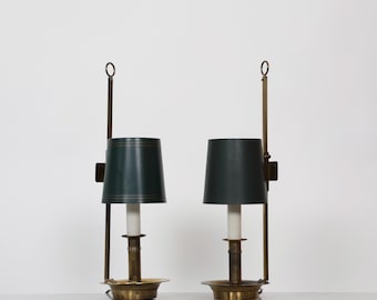 Set of Danish Modern 1960s Brass Night Lamps by Th. Valentiner