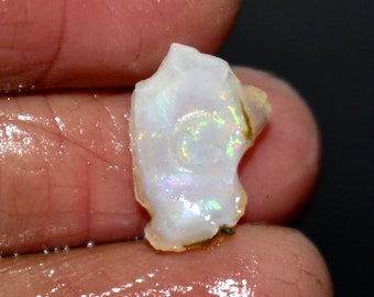 1.85 Carat ETHIOPIAN OPAL ROUGH A One Quality 100% Natural Ethiopian Opal Raw 12x9x2 mm Fire Opal Rough Loose Opal Raw F 4493