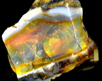 977 CARAT HUGE OPAL Raw Ethiopian opal raw natural opal raw fire opal raw 68x56x53 mm Code Rare6