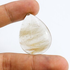 Excellent Quality Rutile  Quartz Stone Gemstone Jewelry Good Quality Quartz Size =36x27x9  Weight =66.27Carat