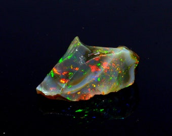 7.50 Carat A One Quality 100% Natural Ethiopian Opal Rough Loose Gemstone 21X10X8 MM Huge Opal Rough Fire Opal Raw F 6315