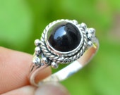 Anello gioiello in argento sterling 925 con pietra preziosa onice Anello gioiello in argento sterling 925 con pietra preziosa onice