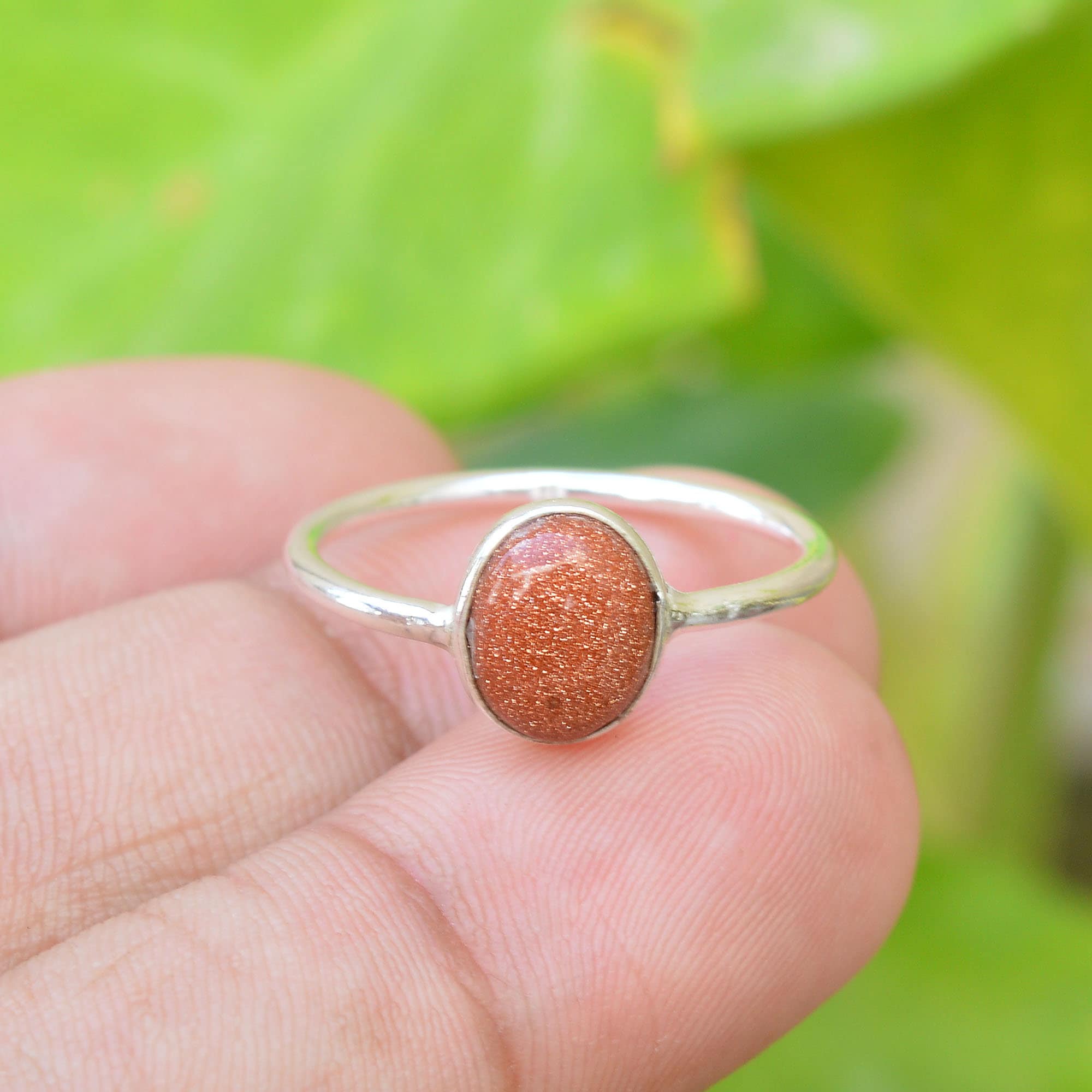 アクセサリー Vintage Silver Oval Dot Grain Ring 925 Sterling Silver Oval Signet Ring for Women, Wide Oval