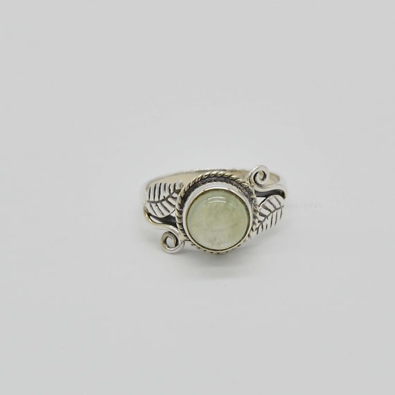 Buy Prehnite Sterling Silver Ring, Stone of Prophecy, Gift for Her 