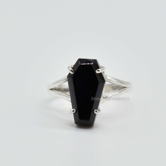 Black coffin cheap ring
