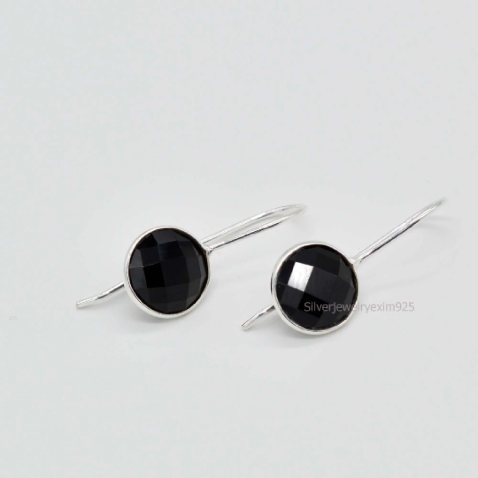 Orecchini Borchie A Cuore In Argento Sterling 925, Con Onice Nero E Zirconi, Nuovo Con Etichette, Regalo Elegante Orecchini Borchie A Cuore In Argento Sterling 925, Con Onice Nero E Zirconi, Nuovo Con Etichette, Regalo Elegante
