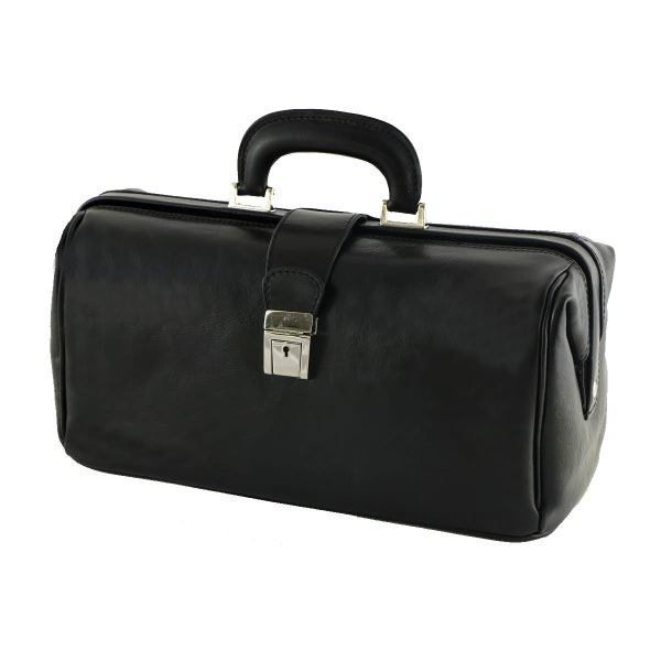 Medical Bag Leather - 5001 - Luxury - Black