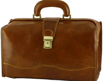 Medical Bag Leather - 5006 - Luxury - Honey
