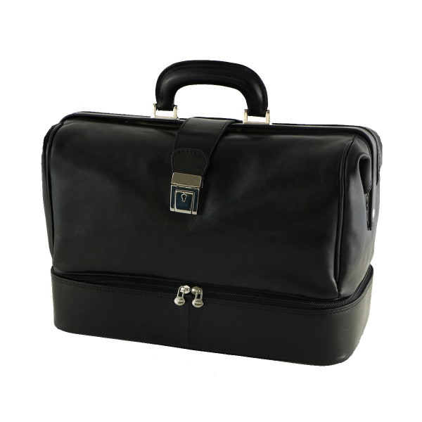 Medical Bag Leather - 5002 - Luxury - Black