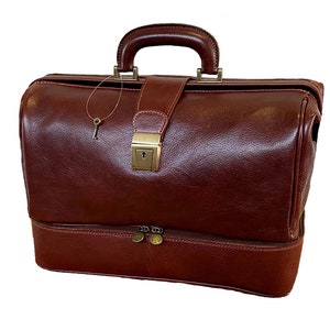 Medical Bag Leather - 5002 - Luxury - Brown