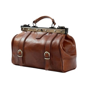 Leather Medical Bag - 0006 - Luxury - Brown