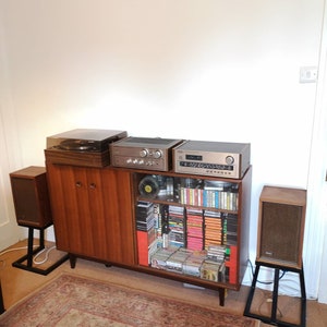 Vintage Sony TA-1630 Silver Fronted Stereo Amplifier Hi-Fi with matching ST-2950Tuner & Speakers (record player not inc)