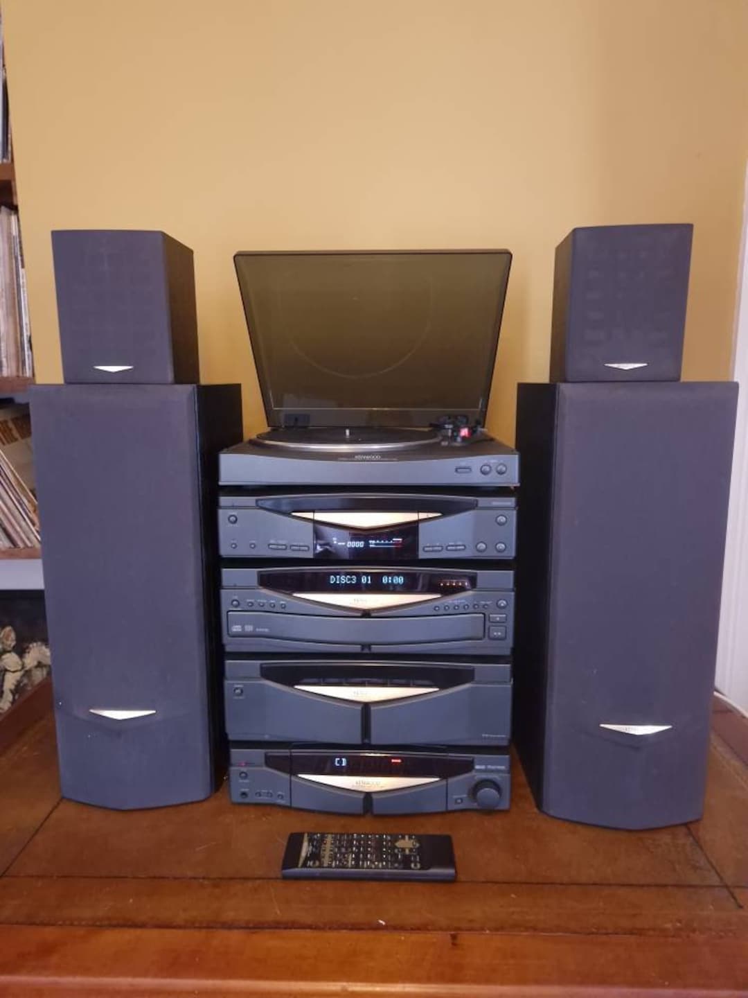KENWOOD コンパクトHi-Fiシステム K521Sリモコン付 Compact Component Systems • K-521-B Specifications • KENWOOD