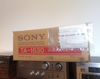 ビンテージ ソニー TA-1630 シルバー フロント ステレオ アンプ Hi-Fi