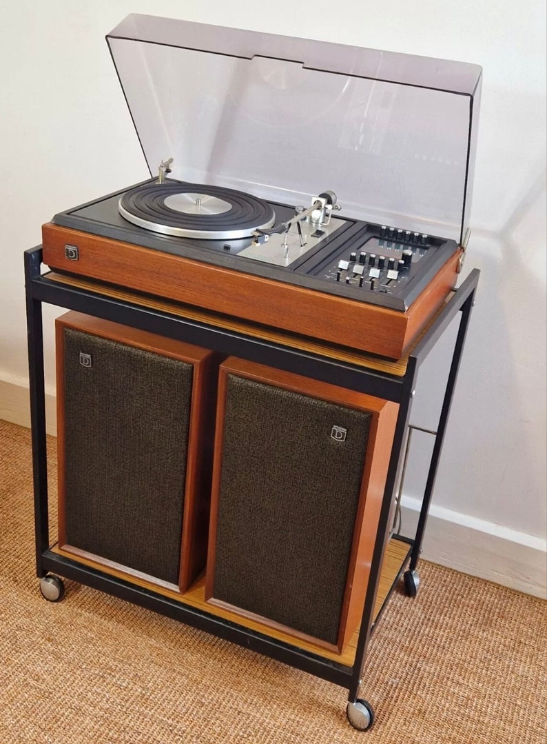 Dynatron HFC-51 Radiogram Goldring Record Player & Speakers, Stand Not ...