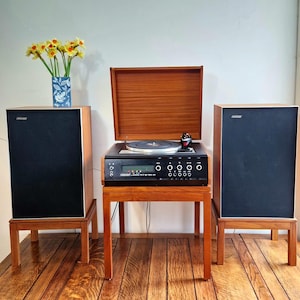 Viintage 1973 Hacker Centurion record player Hifi system with Speakers