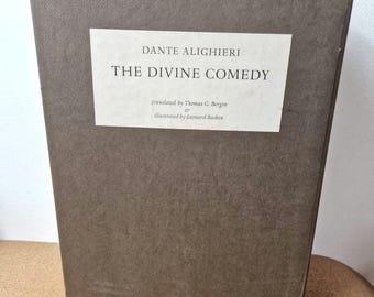 The Divine Comedy - Dante Alighieri Illustrated by Leonard Baskin, 3 vol Book set 1969