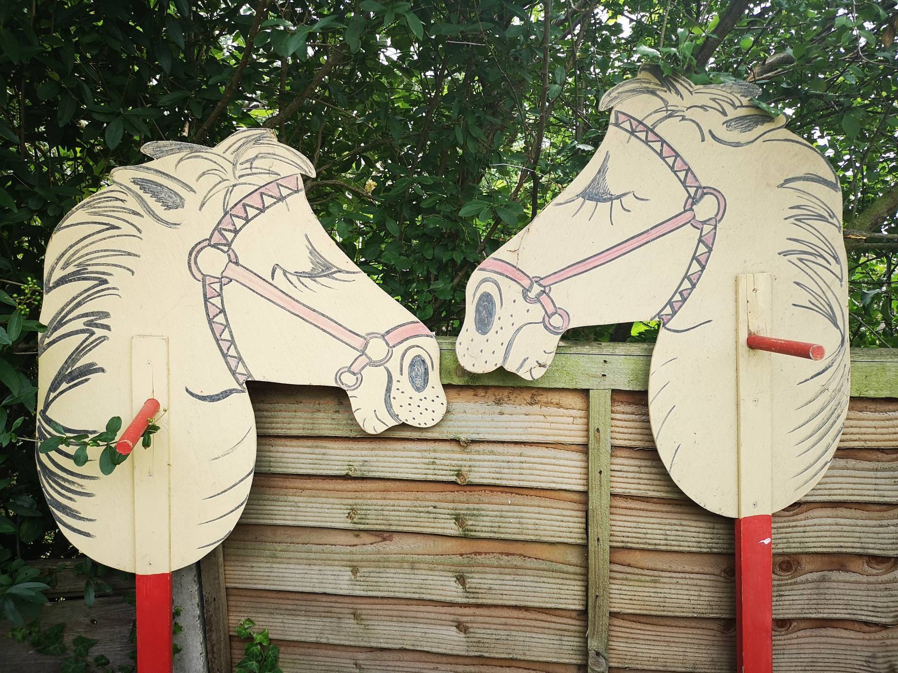 6 amazing c1970's wooden hobby horses 175cms and wooden Etsy
