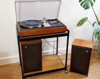 Vintage Dynatron 1970s Teak Record Player Radiogram With Teak Stand ...