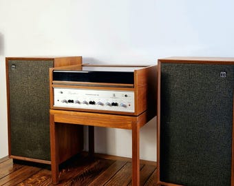 Sistema de alta fidelidad y altavoces Timewarp Dynatron HFC-90 Vintage Lenco GL75